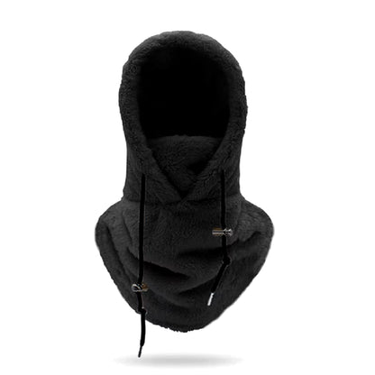 Thermal Sherpa Fleece Hood Ski Mask Winter Balaclava for Cold Weather Clearance Windproof Adjustable Warm Hood Cover Hats Scarf